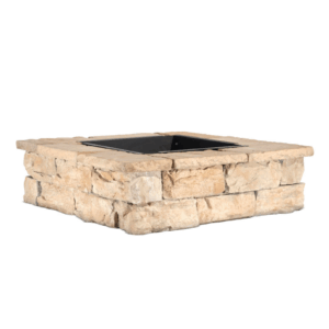 Fossill Brown Square Fire Pit Kit
