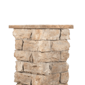 36" Fossill Stone Brown Column Kit