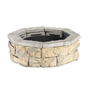 30 in. Fossill Limestone Fire Pit Kit by NCP Outdoor