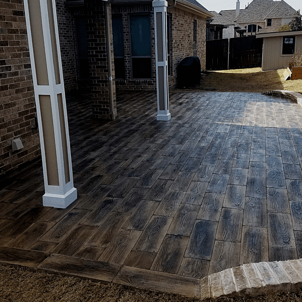 barnwood brown patio