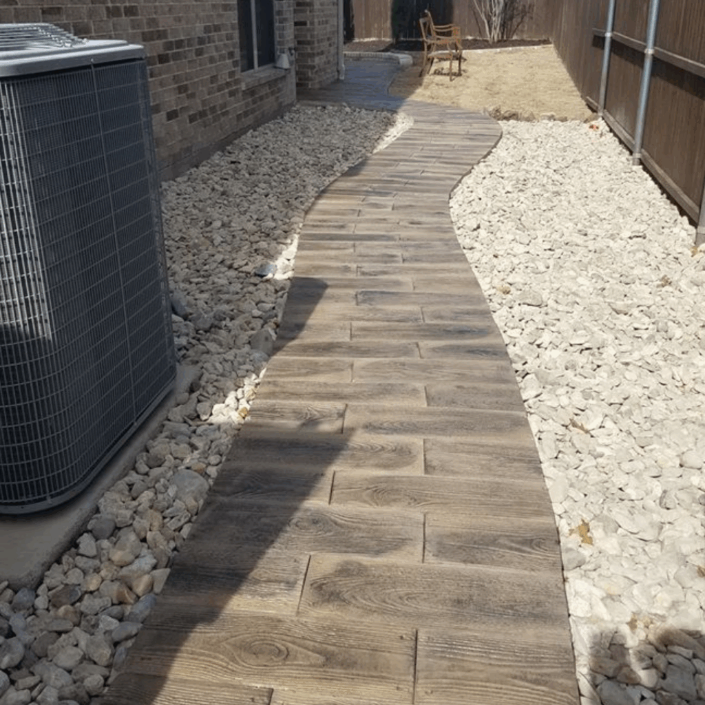 barnwood brown sidewalk