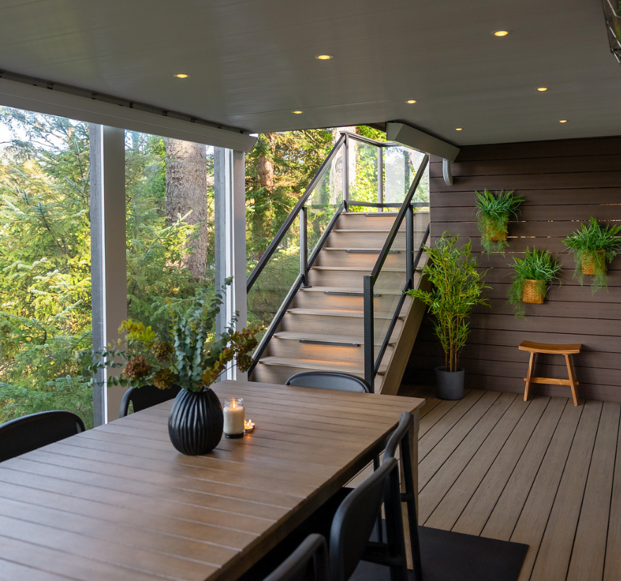 Zip-Up Underdeck and LumaDome Lighting by NCP Outdoor