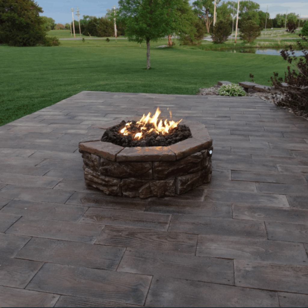 Fossill Brown 30 Fire Pit Barnwood Brown