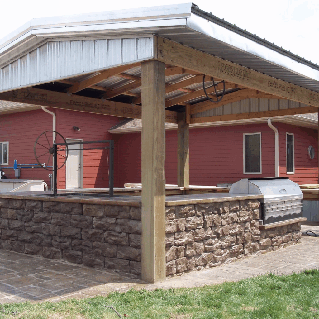 Fossill Brown Outdoor Kitchen