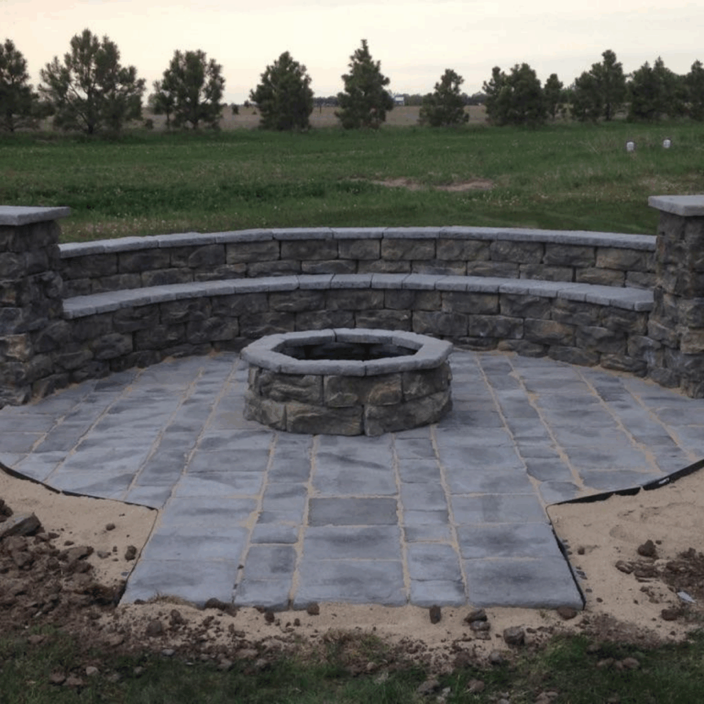 Fossill Limestone Seat Wall Custom
