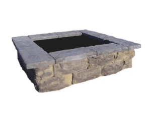 Fossill Limestone Square Fire Pit Kit