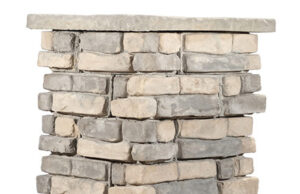 36" Random Stone Limestone Column Kit